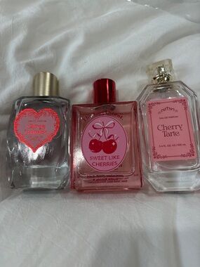 Sweet Like Cherries cherry scents perfumes lot of 3 full size see description